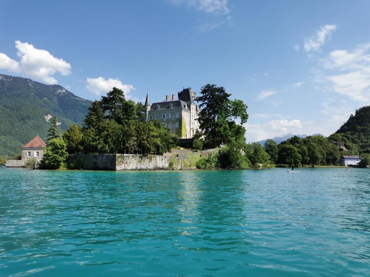 La Baie Des Voiles ,Vue Lac D'Annecy ,Plage Privee デュアン エクステリア 写真