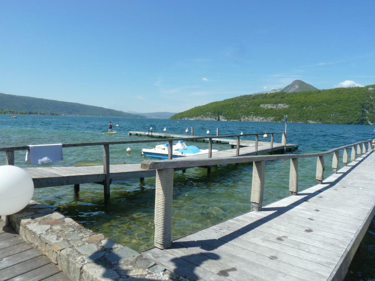 La Baie Des Voiles ,Vue Lac D'Annecy ,Plage Privee デュアン エクステリア 写真