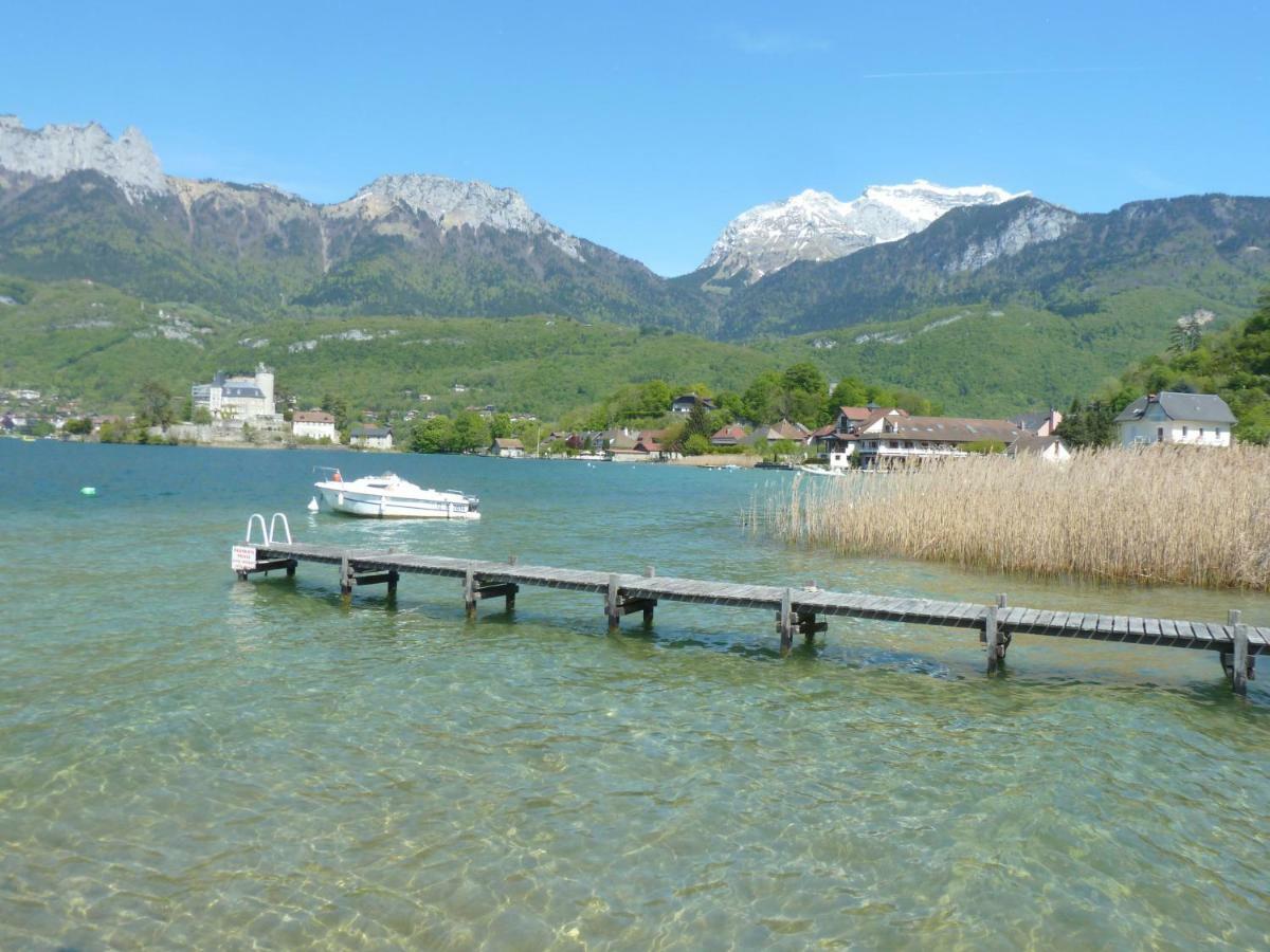 La Baie Des Voiles ,Vue Lac D'Annecy ,Plage Privee デュアン エクステリア 写真
