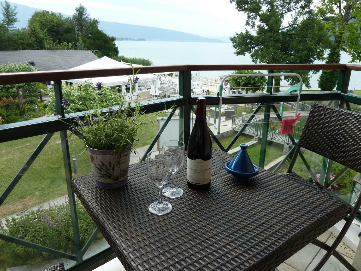La Baie Des Voiles ,Vue Lac D'Annecy ,Plage Privee デュアン エクステリア 写真