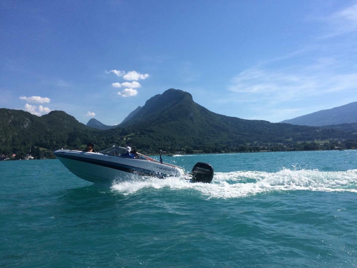 La Baie Des Voiles ,Vue Lac D'Annecy ,Plage Privee デュアン エクステリア 写真
