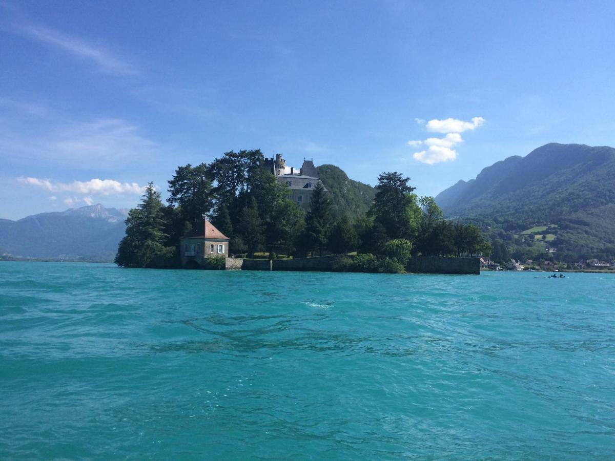 La Baie Des Voiles ,Vue Lac D'Annecy ,Plage Privee デュアン エクステリア 写真