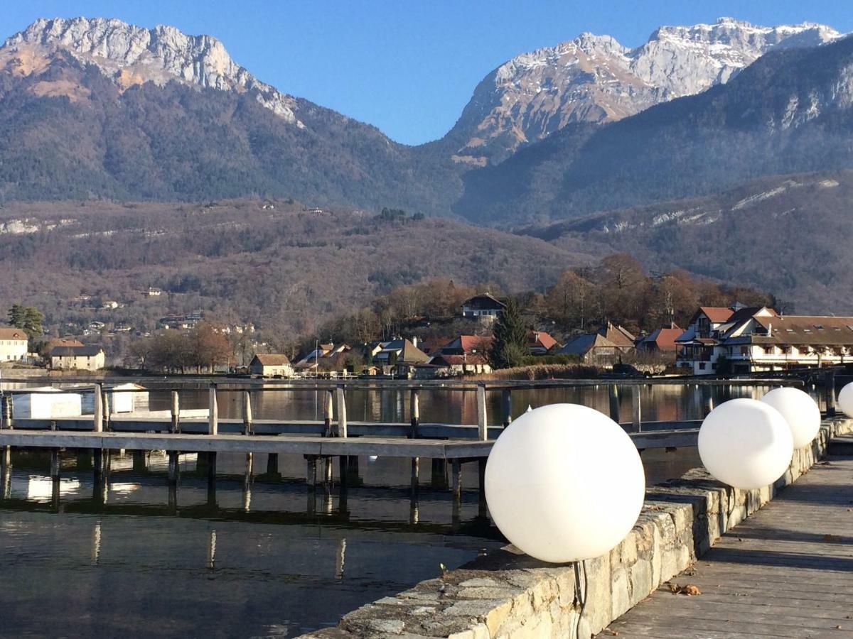 La Baie Des Voiles ,Vue Lac D'Annecy ,Plage Privee デュアン エクステリア 写真