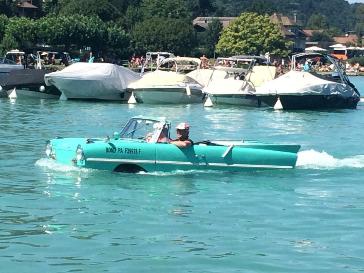 La Baie Des Voiles ,Vue Lac D'Annecy ,Plage Privee デュアン エクステリア 写真