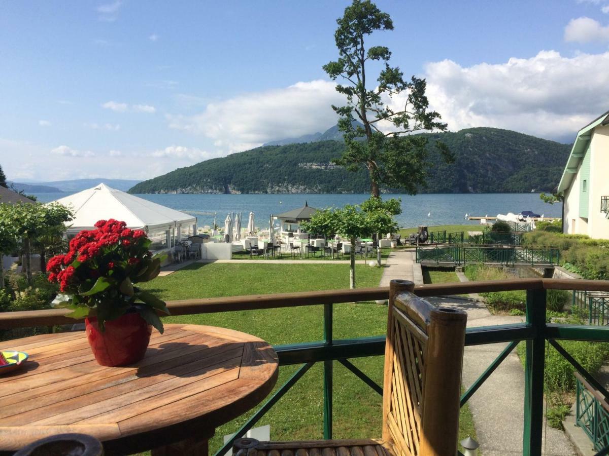 La Baie Des Voiles ,Vue Lac D'Annecy ,Plage Privee デュアン エクステリア 写真
