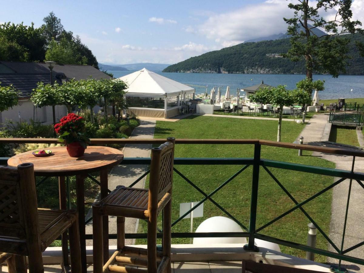 La Baie Des Voiles ,Vue Lac D'Annecy ,Plage Privee デュアン エクステリア 写真
