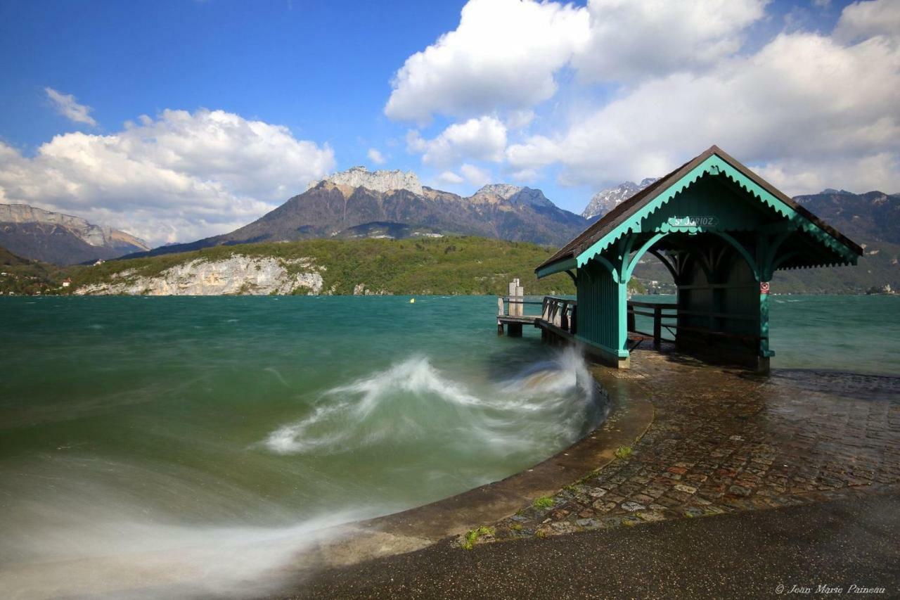 La Baie Des Voiles ,Vue Lac D'Annecy ,Plage Privee デュアン エクステリア 写真